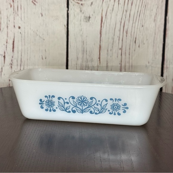GLASSBAKE Casserole Glass Pan Loaf Pan Loaf Bread or Meat Loaf  Vintage GUC - Picture 1 of 16